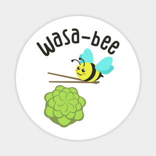 Cute Wasabi Bee Pun Magnet